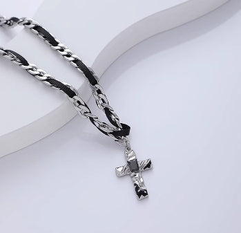 Cross necklace hip hop cool sweater chain