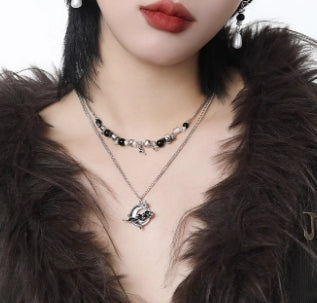 Cangyue necklace cool feeling new Chinese style stacking clavicle necklace