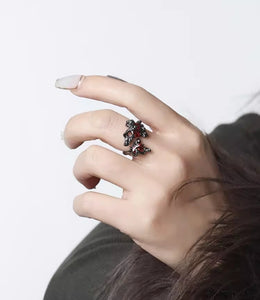 Unique cool dark open index finger ring