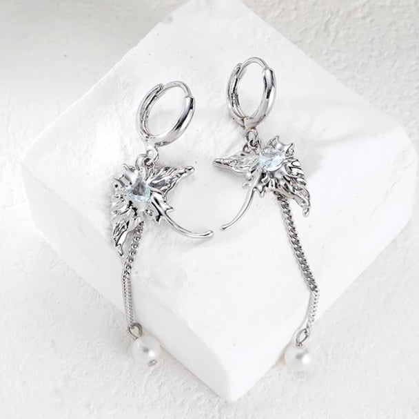 Manta Ray Long Earrings