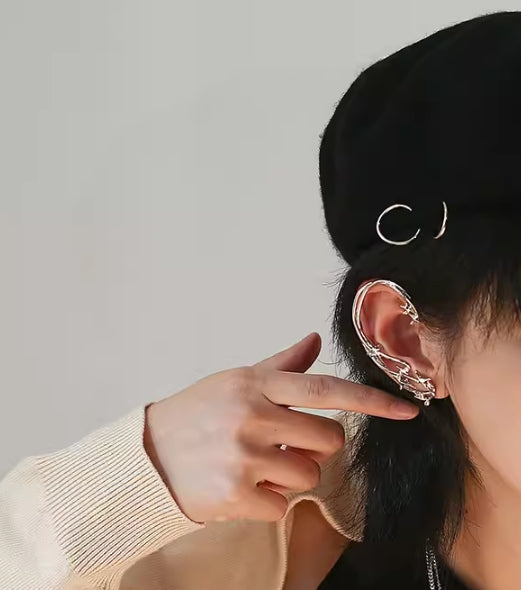 Retro temperament simple HK style star vine ear clip