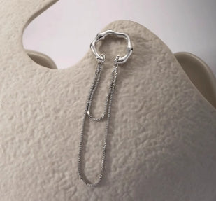 Long irregular ear cuff tassel chain(Single)