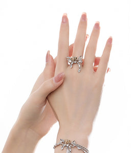 Ins romantic rose open ring