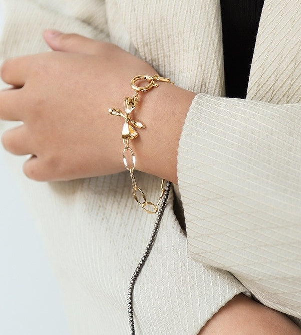 Gold Bow Bracelet