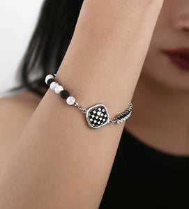 Vintage Zirconia Checkerboard Bracelet