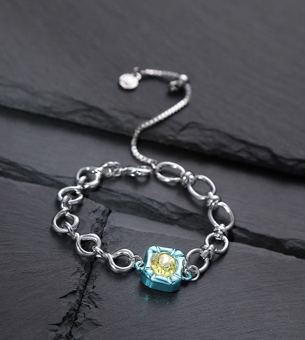 Harajuku Blue Square Bracelet