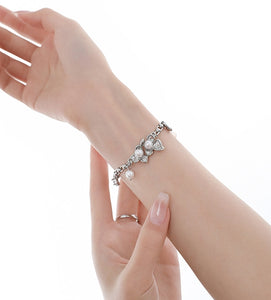 Ins style pearl flower retro bracelet