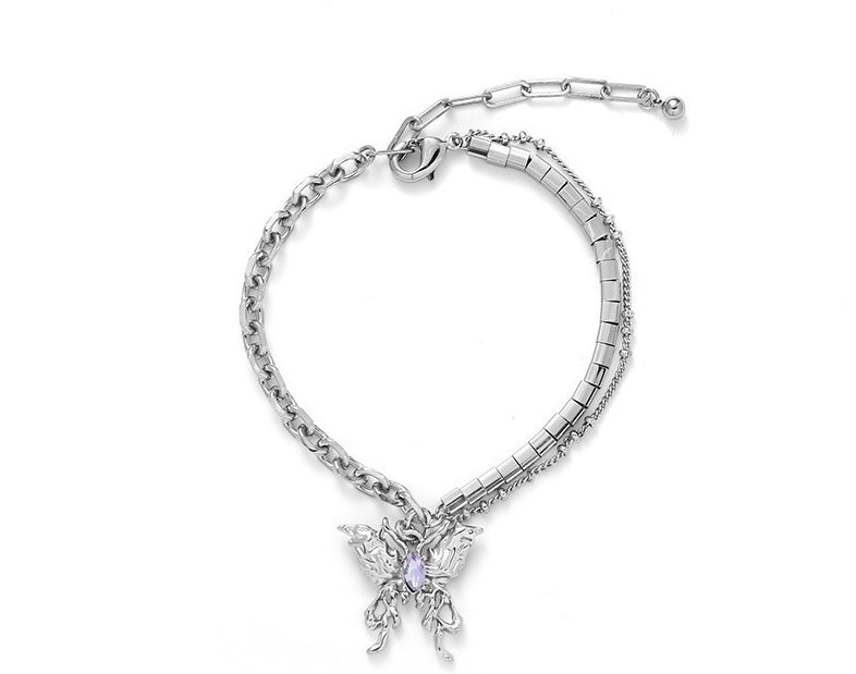 Exquisite cold style liquid butterfly bracelet