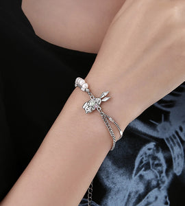 Cute Rabbit Double Layer Bracelet