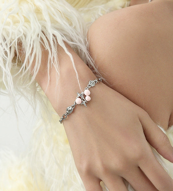 Pink Pearl Star Bracelet