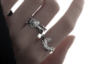 Sun Moon Star Couple Ring