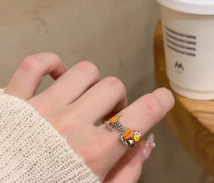 Cartoon cute spring dog ring