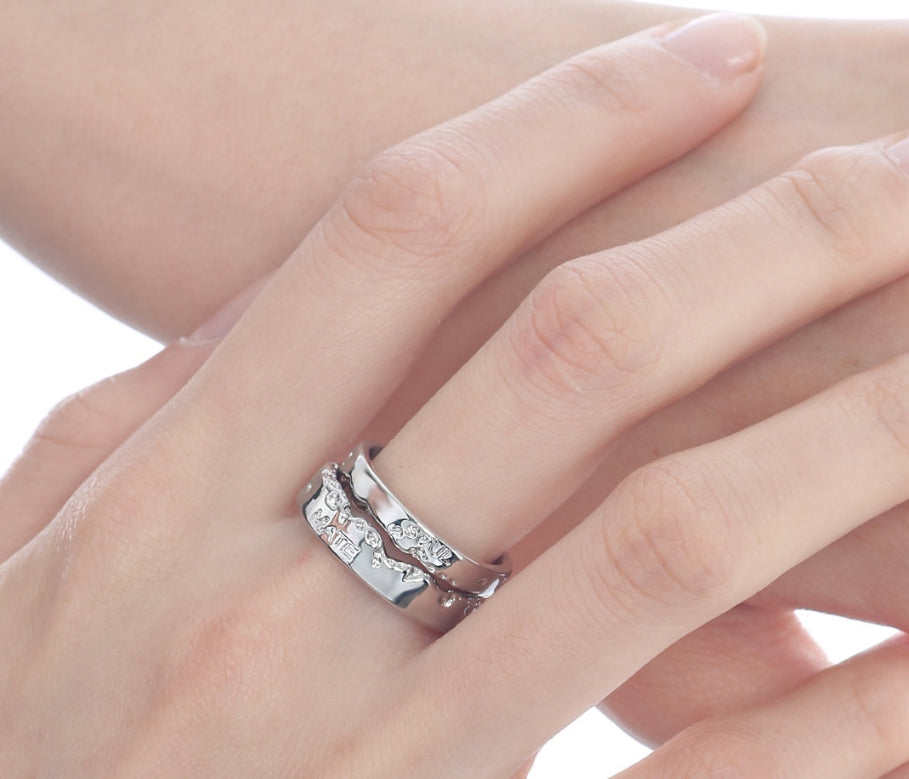 Soul mate Lava Ring Couple Ring