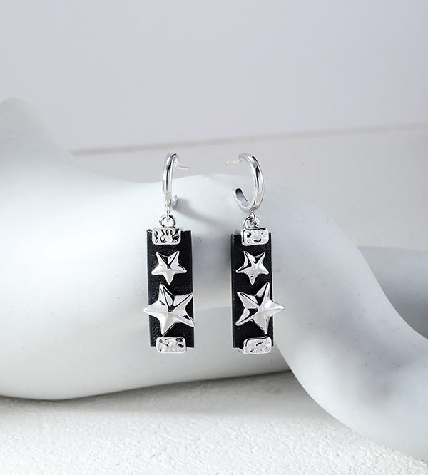 Fashion hip hop star earrings