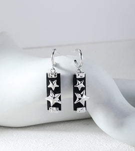 Fashion hip hop star earrings