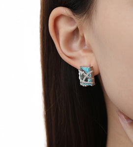 Geometric Sugar Cube Earrings