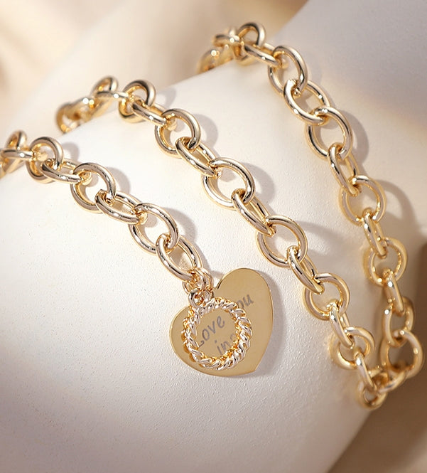 Gold Heart Necklace