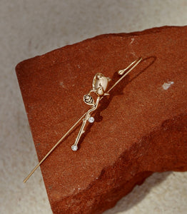 Thorn Rose Ear Cuff Non-pierced Ears(Single One)