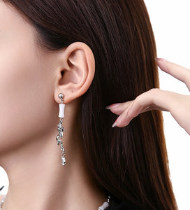 Dark Dragon Asymmetric Long Earrings