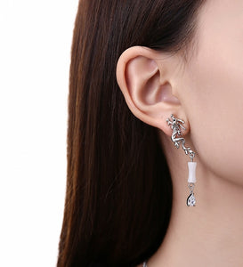 Dark Dragon Asymmetric Long Earrings