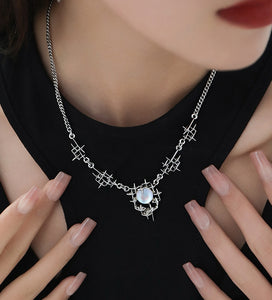 Harajuku Moonstone Pendant Necklace