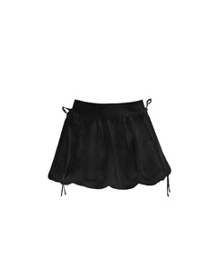 Versatile Organza Puffy Flower Bud Miniskirt