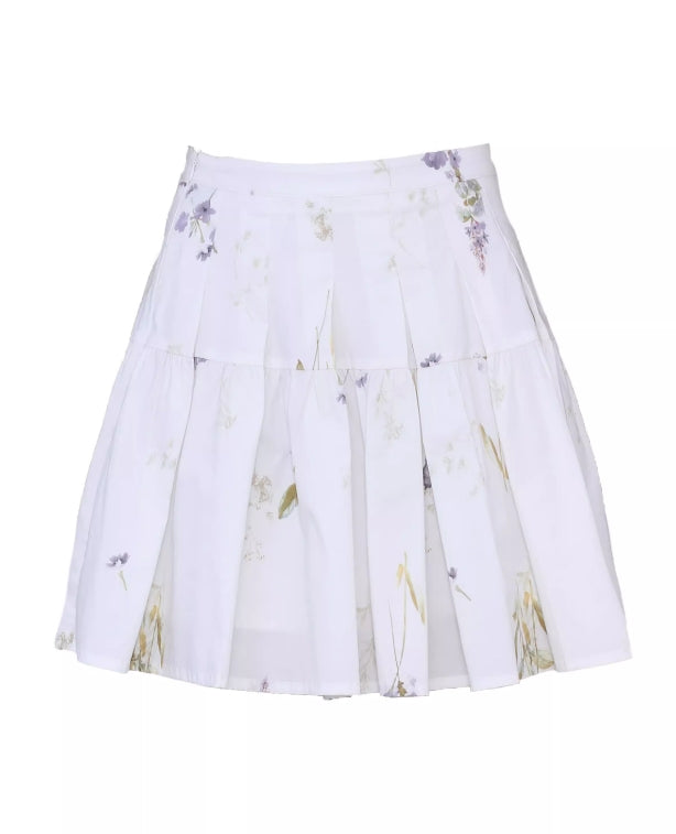 Island Hyacinth College Pleated Skirt Two-Piece Set