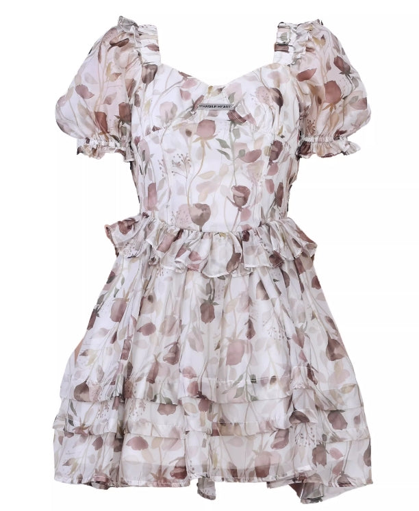 Floral Puff Sleeve Dress