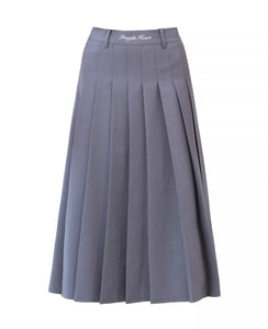 College style all-match A-line maxi skirt