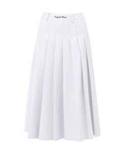 College style all-match A-line maxi skirt