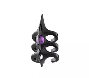 Triple Stacked Spike Ring