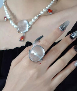 Little Devil Ring Subculture Dark Trend Play High-end Open Index Finger Ring