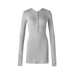 Elastic Fit Long Sleeve Dress