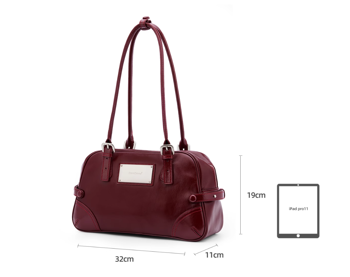 Ankela Red Head Leather Bag