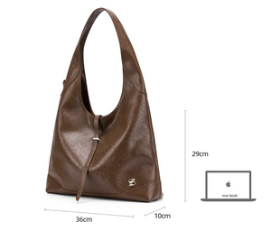 Retro Hobo Leather Commuter Underarm Bag