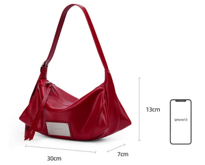 Niche Red Crossbody Bag