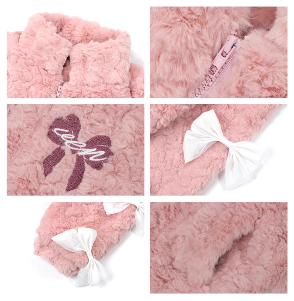 Butterfly Bow Furry & Versatile Coat