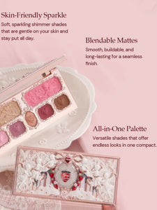 [Strawberry Cupid] Facial Comprehensive Palette (Blush + Eyeshadow + Highlight)