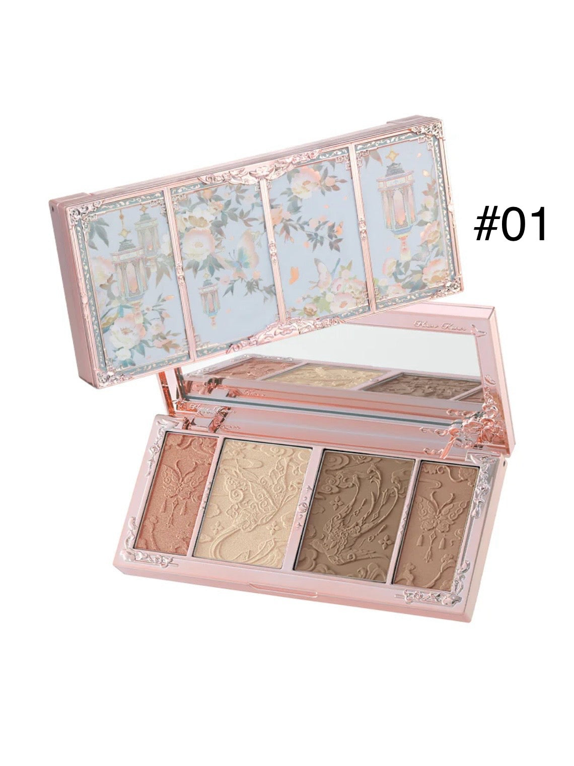 [Butterfly Cloud Collar]Embossed Highlight &Contour Palette