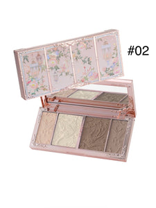 [Butterfly Cloud Collar]Embossed Highlight &Contour Palette