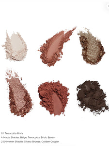 [Butterfly Cloud Collar]Embossed Six-Color Eyeshadow Palette