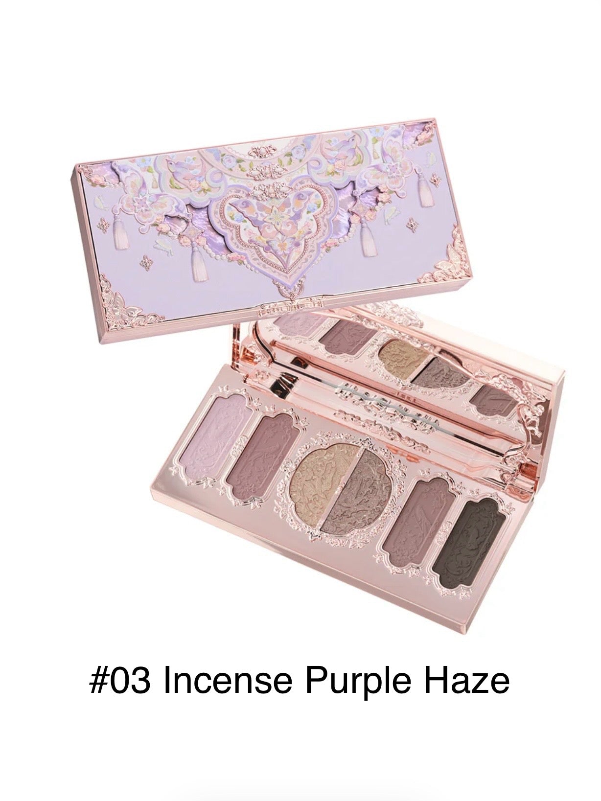 [Butterfly Cloud Collar]Embossed Six-Color Eyeshadow Palette