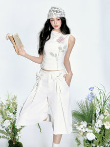 Versatile Straight Cropped Pants