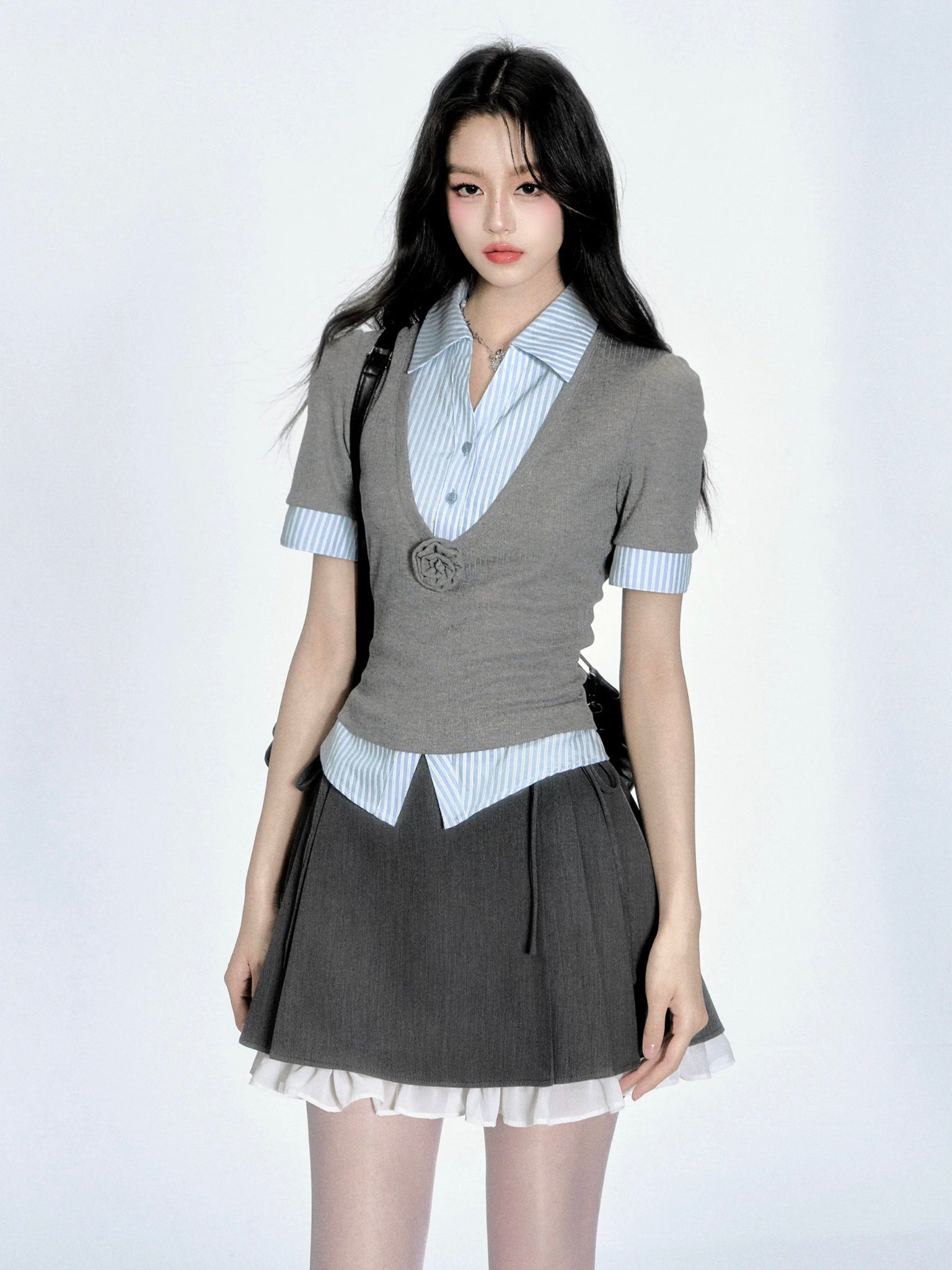 Fake Two-Piece Top
