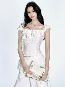 Lily White One_Shoulder Top