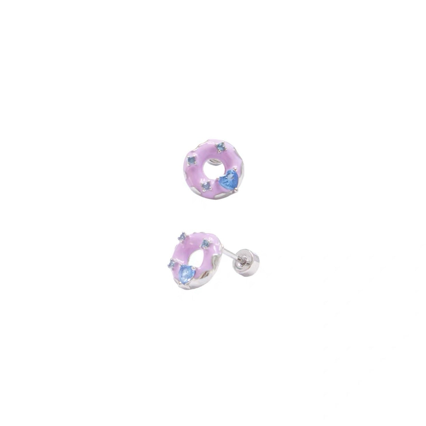 Donut Titanium Steel Earrings