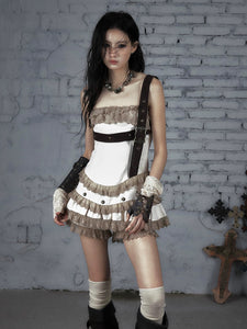 Punk Lace Tube Top Dress