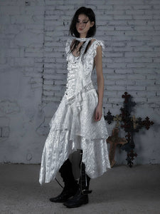 Ruffle Irregular Dress