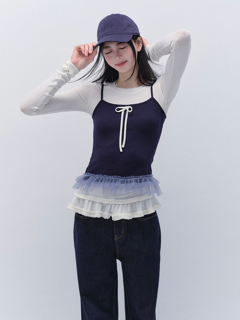 Bow Light Long-Sleeved Bottoming Shirt
