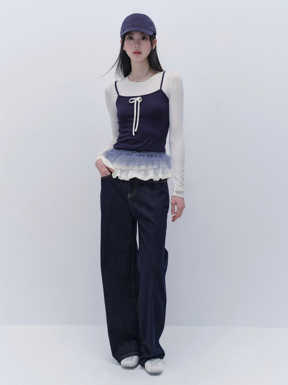 Bow Light Long-Sleeved Bottoming Shirt
